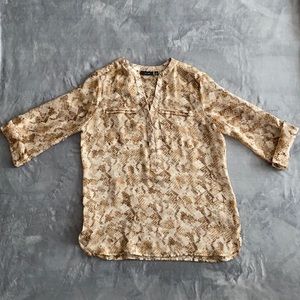 M Snake Print Blouse